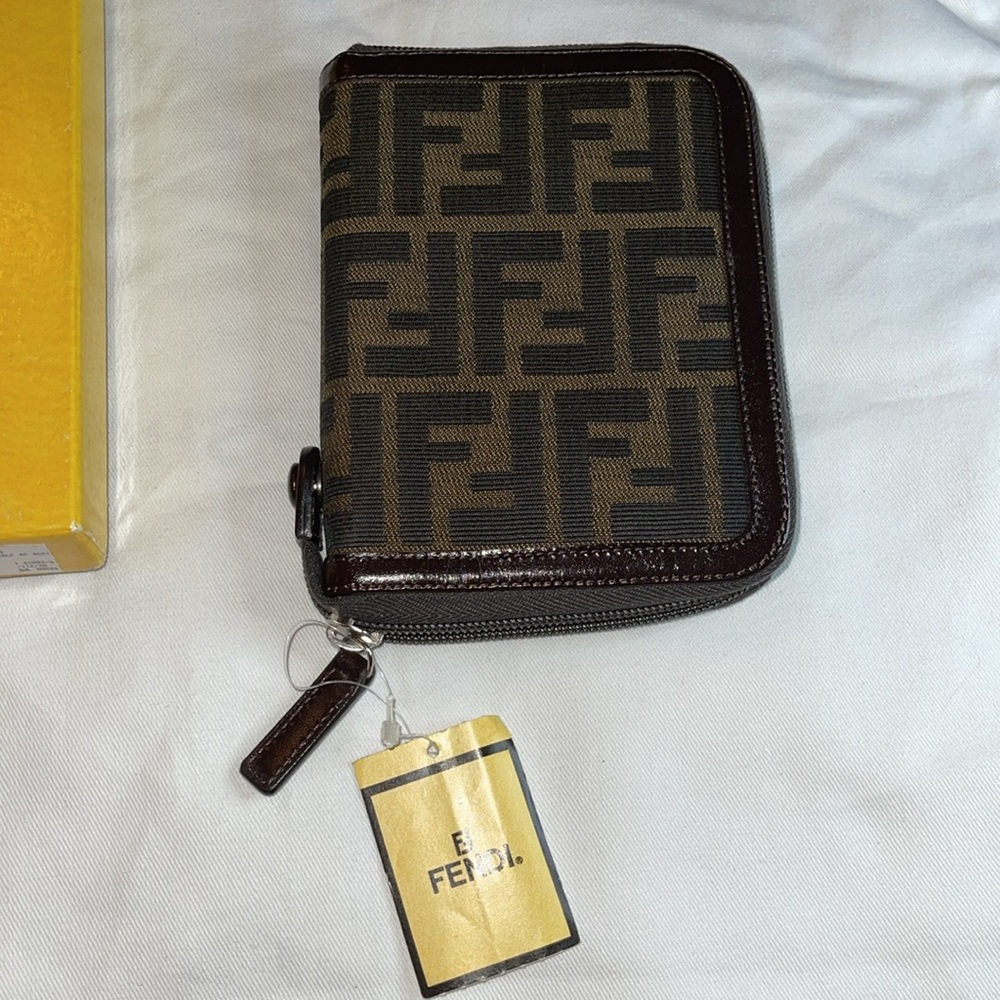 Brand new Fendi Zucca calendar alphabet organizer pristine condition.